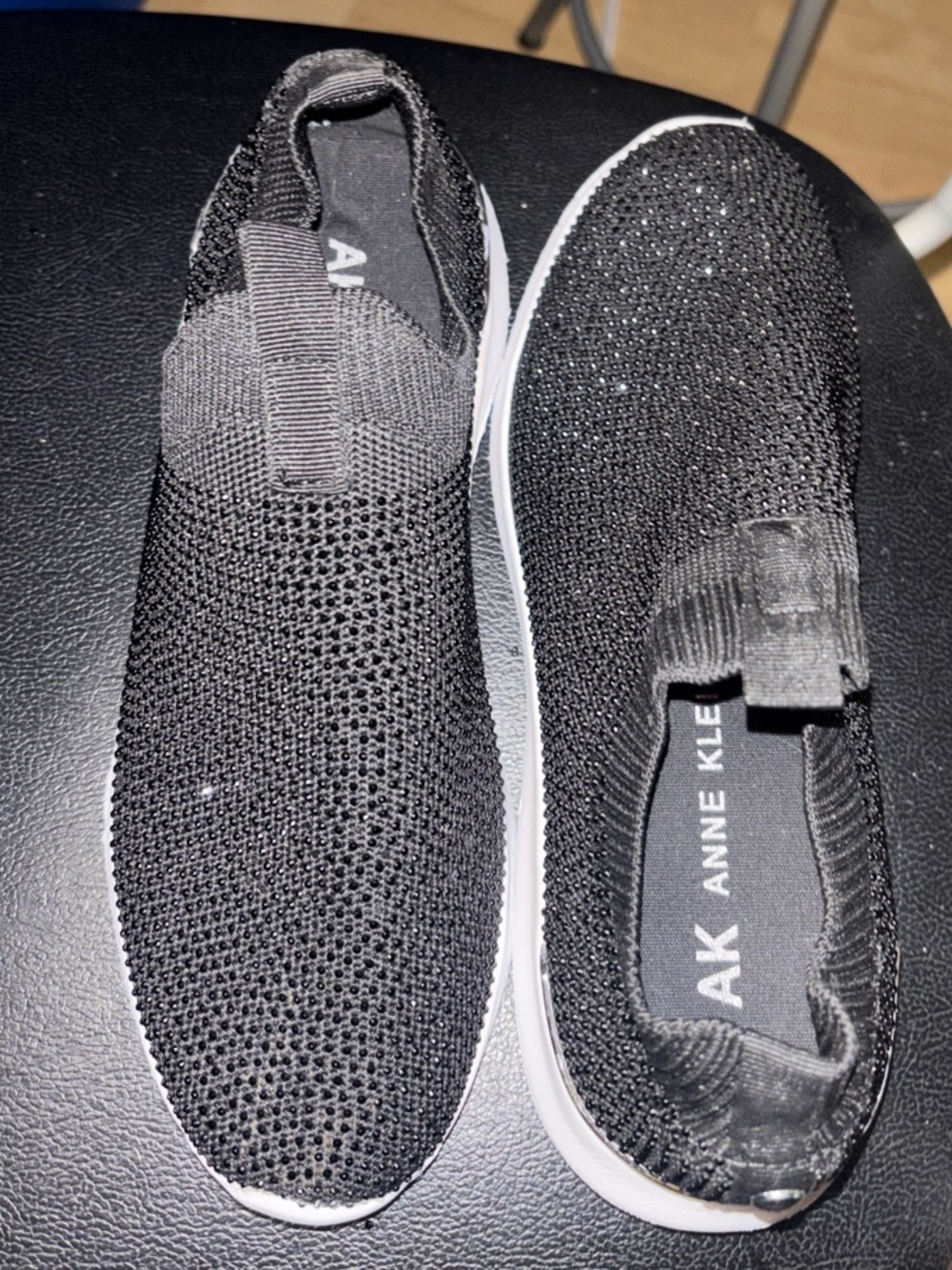 Anne Kline Slip-On Knit women’s Sneakers in Black